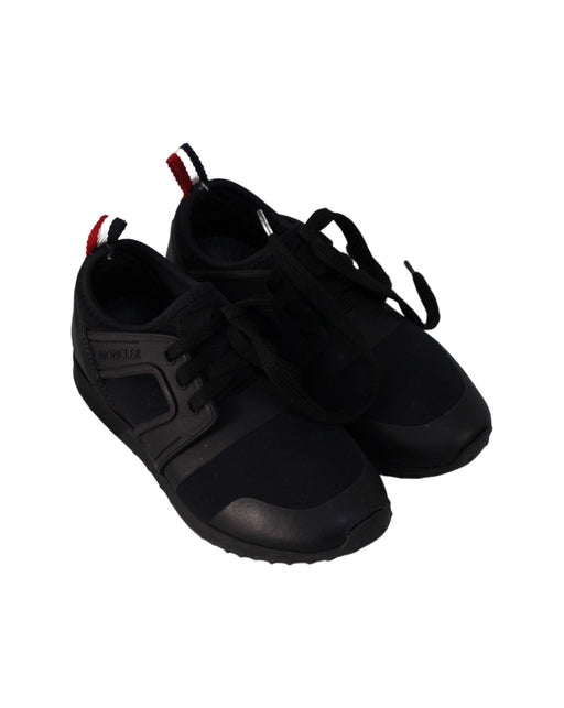 A Black Sneakers from Moncler in size 6T for neutral. (Front View)