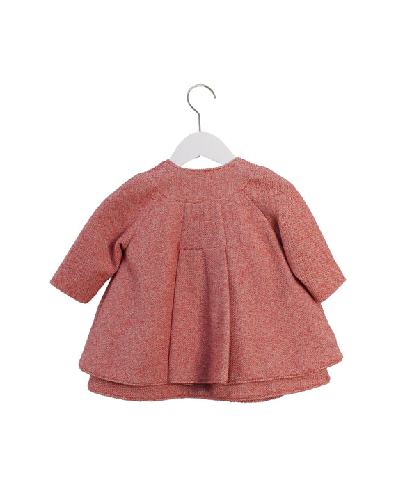 A Pink Coats from Dior in size 6-12M for girl. (Back View)