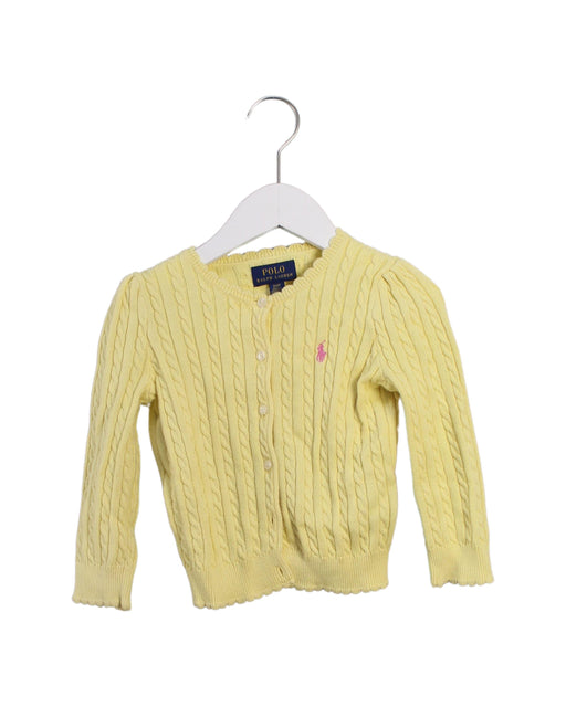A Yellow Cardigans from Polo Ralph Lauren in size 2T for neutral. (Front View)