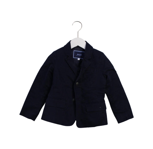 A Black Blazers from Jacadi in size 4T for neutral. (Front View)