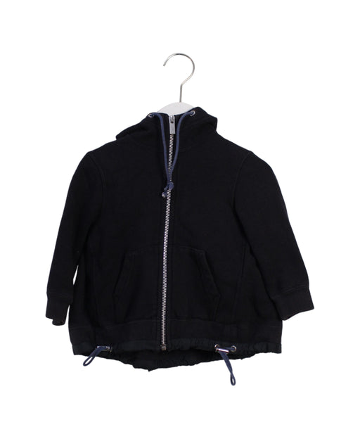 A Black Lightweight Jackets from Sacai in size 2T for boy. (Front View)