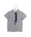 A Grey Sleeveless Polos from Momonittu in size 4T for boy. (Front View)