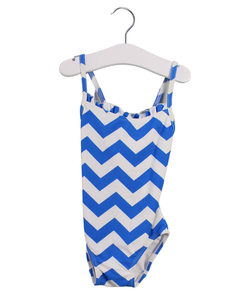 A Blue Swimsuits from Sabina Swims in size 2T for girl. (Front View)