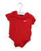 A Red Short Sleeve Bodysuits from Nike in size 0-3M for neutral. (Front View)
