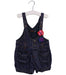 A Blue Overall Shorts from Catimini in size 12-18M for girl. (Front View)