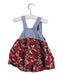 A Blue Overall Dresses from Nanette Lepore in size 6-12M for girl. (Back View)
