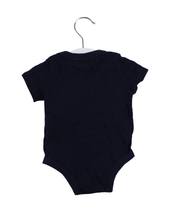 A Navy Short Sleeve Bodysuits from Nike in size 0-3M for neutral. (Back View)