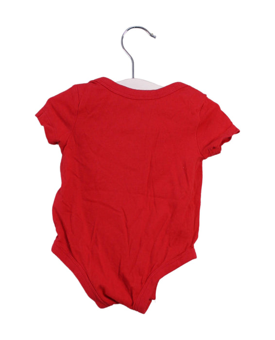 A Red Short Sleeve Bodysuits from Nike in size 0-3M for neutral. (Back View)