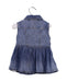 A Blue Sleeveless Dresses from Guess in size 3-6M for girl. (Back View)