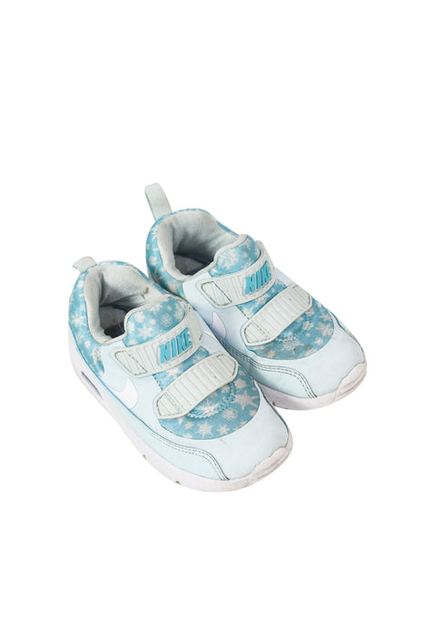 A Blue Sneakers from Nike in size 4T for girl. (Front View)