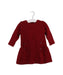 A Red Long Sleeve Dresses from Chloe in size 6-12M for girl. (Front View)