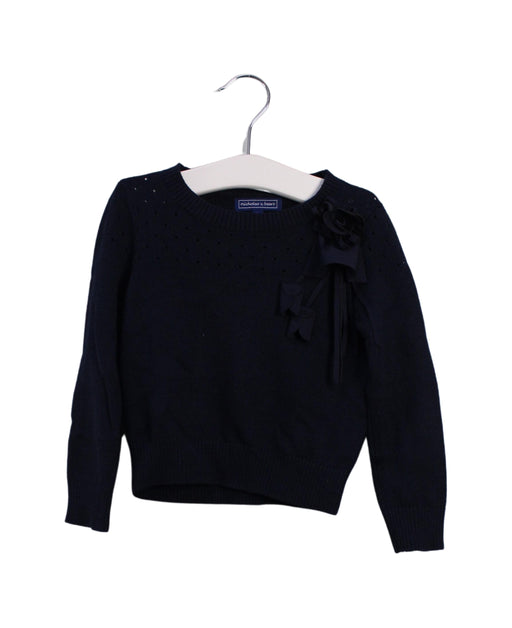 A Navy Knit Sweaters from Nicholas & Bears in size 2T for girl. (Front View)