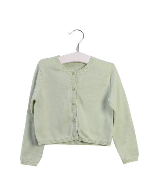 A Green Cardigans from Il Gufo in size 3T for girl. (Front View)