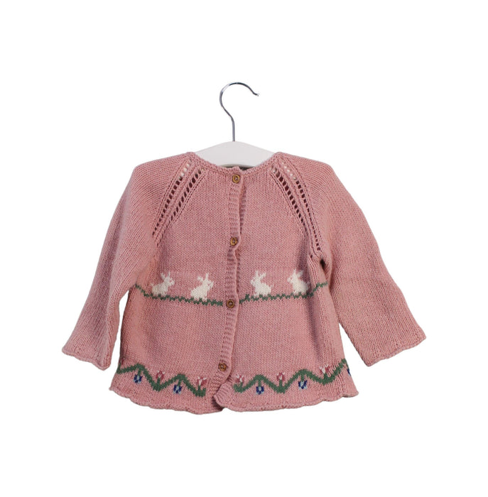 A Pink Knit Sweaters from Nanos in size 12-18M for girl. (Back View)