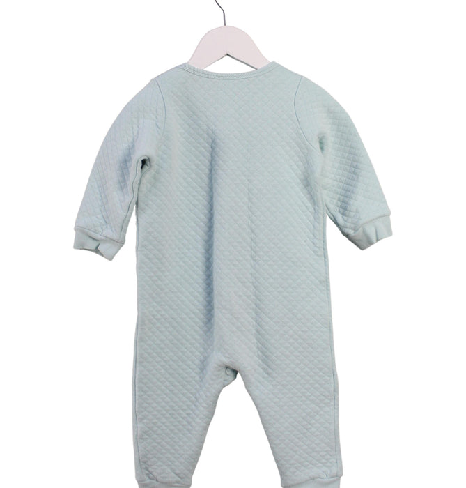 A Teal Long Sleeve Jumpsuits from Seed in size 12-18M for girl. (Back View)