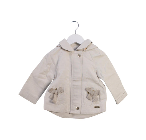 A Beige Lightweight Jackets from Pili Carrera in size 6-12M for girl. (Front View)