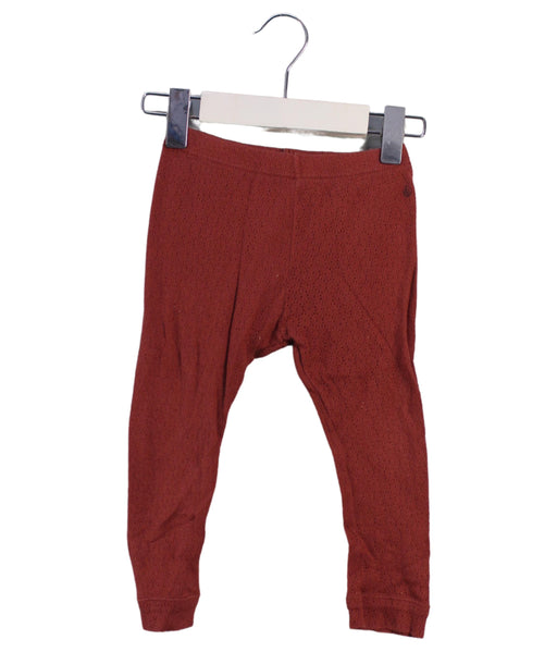 A Red Leggings from Petit Bateau in size 12-18M for girl. (Front View)
