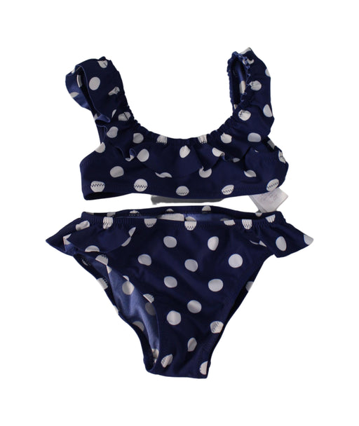 A Navy Bikinis from Vertbaudet in size 4T for girl. (Front View)
