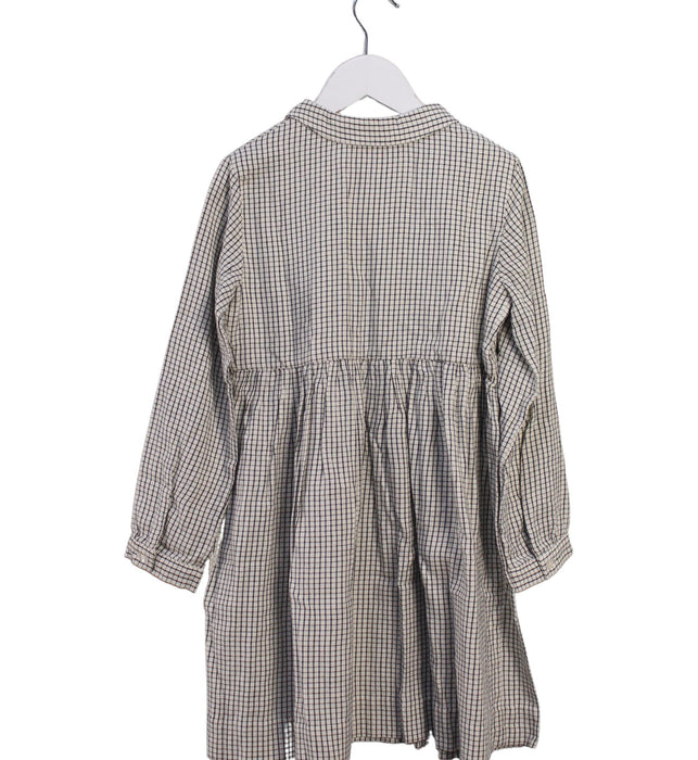 A Black Long Sleeve Dresses from Bonpoint in size 6T for girl. (Back View)