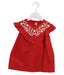 A Red Sleeveless Tops from Bonpoint in size 6T for girl. (Front View)