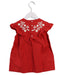 A Red Sleeveless Tops from Bonpoint in size 6T for girl. (Back View)