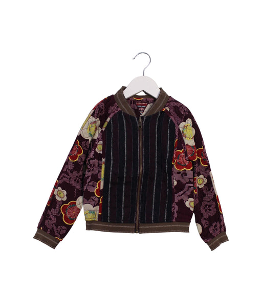A Burgundy Lightweight Jackets from Scotch & Soda in size 4T for girl. (Front View)