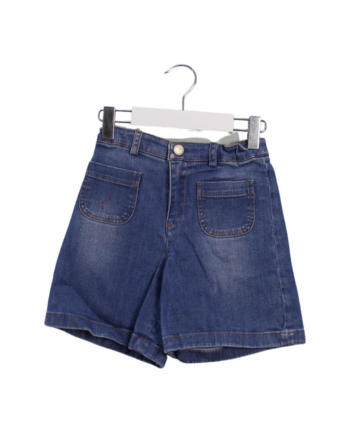 A Blue Shorts from Bonpoint in size 6T for girl. (Front View)