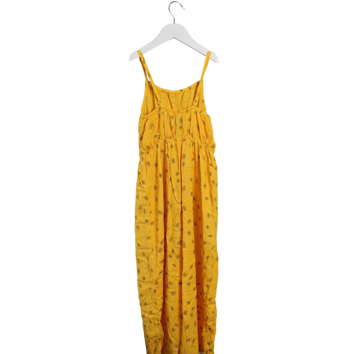 A Yellow Sleeveless Jumpsuits from Bobo Choses in size 6T for girl. (Back View)