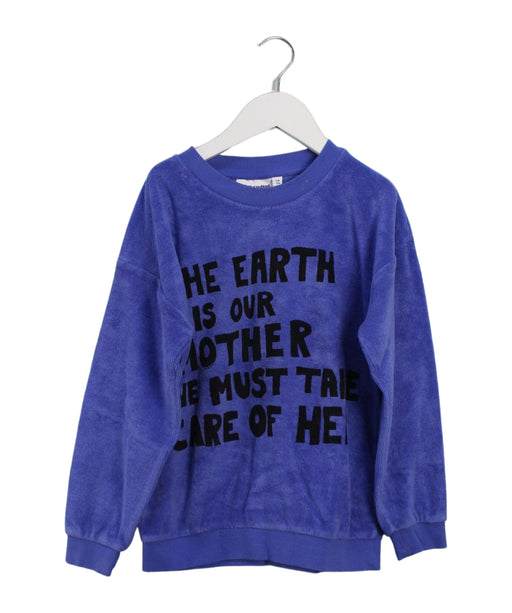 A Blue Crewneck Sweatshirts from Mini Rodini in size 7Y for girl. (Front View)