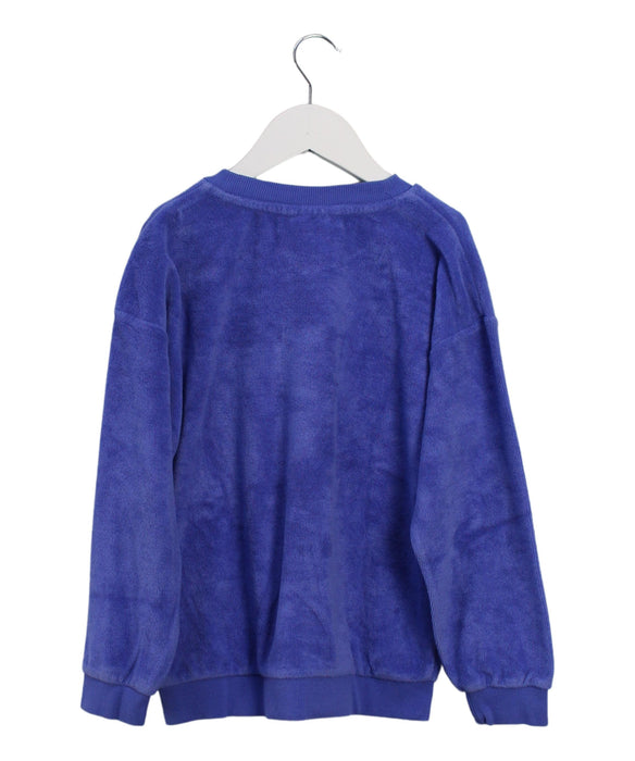 A Blue Crewneck Sweatshirts from Mini Rodini in size 7Y for girl. (Back View)
