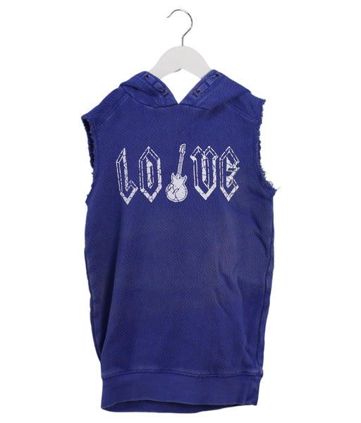 A Blue Sleeveless Tops from Zadig & Voltaire in size 6T for girl. (Front View)