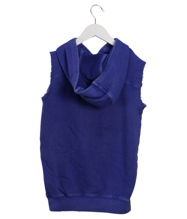 A Blue Sleeveless Tops from Zadig & Voltaire in size 6T for girl. (Back View)