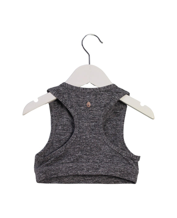 A Grey Active Tops from Spiritual Gangster in size 6T for girl. (Back View)