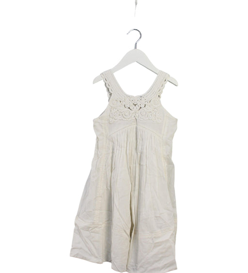A Ivory Sleeveless Dresses from Stella McCartney in size 5T for girl. (Front View)