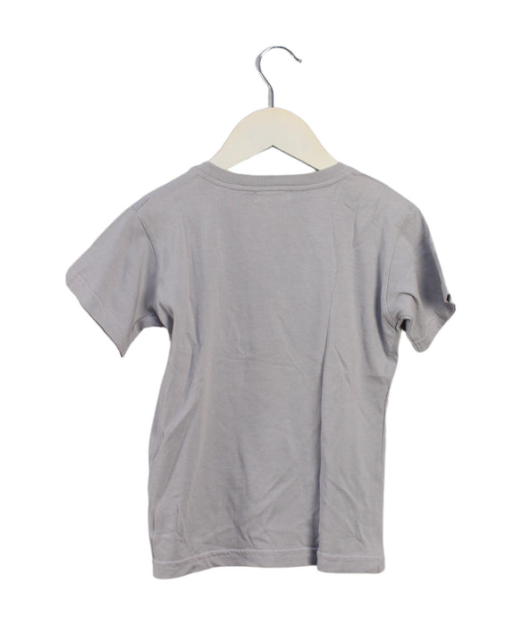 A Grey Short Sleeve T Shirts from Dandy Star in size 7Y for girl. (Back View)