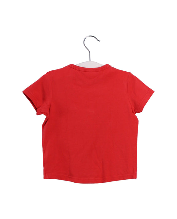 A Red Short Sleeve T Shirts from Momonittu in size 12-18M for boy. (Back View)