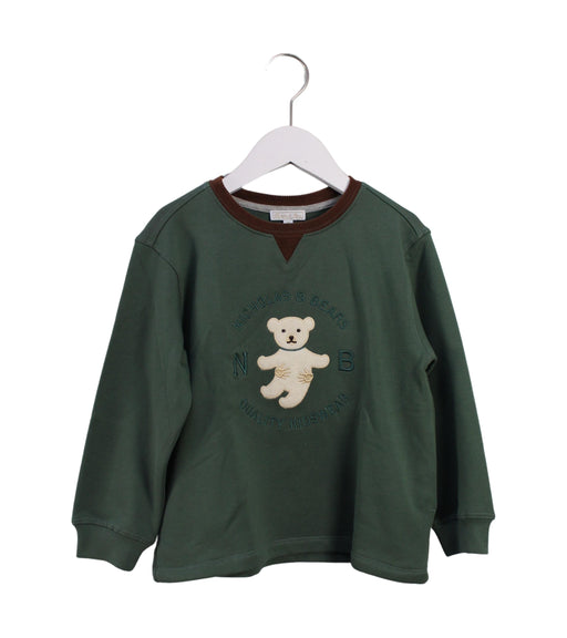 A Green Crewneck Sweatshirts from Nicholas & Bears in size 6T for boy. (Front View)