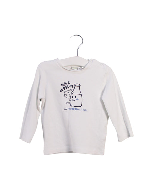 A White Crewneck Sweatshirts from iDO in size 18-24M for boy. (Front View)