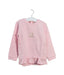 A Pink Crewneck Sweatshirts from Kingkow in size 2T for girl. (Front View)