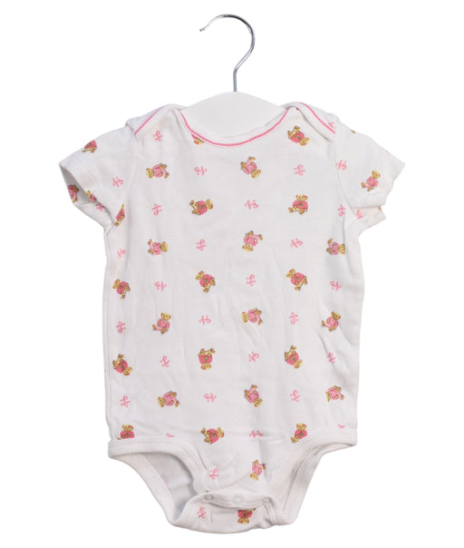 A White Short Sleeve Bodysuits from Ralph Lauren in size 3-6M for girl. (Front View)
