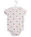 A White Short Sleeve Bodysuits from Ralph Lauren in size 3-6M for girl. (Front View)