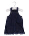 A Blue Overall Dresses from Seed in size 0-3M for girl. (Front View)