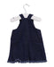 A Blue Overall Dresses from Seed in size 0-3M for girl. (Back View)