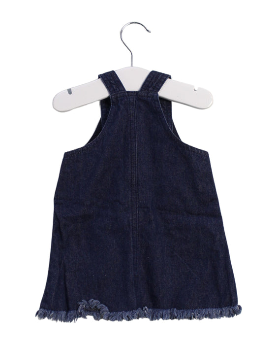 A Blue Overall Dresses from Seed in size 0-3M for girl. (Back View)