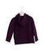 A Purple Zippered Sweatshirts from La Compagnie des Petits in size 5T for girl. (Back View)