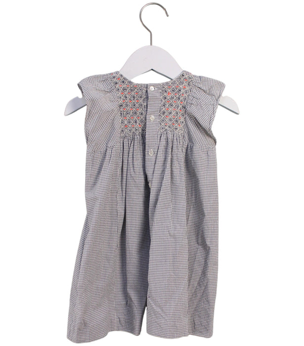 A Grey Sleeveless Dresses from Bonpoint in size 3T for girl. (Back View)