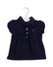A Navy Short Sleeve Polos from Ralph Lauren in size 6-12M for girl. (Front View)