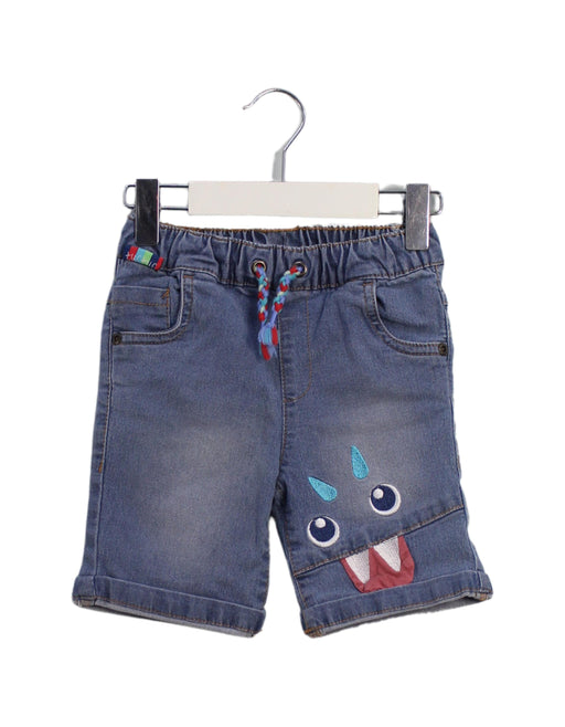 A Blue Shorts from tuc tuc in size 2T for girl. (Front View)