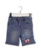 A Blue Shorts from tuc tuc in size 2T for girl. (Front View)