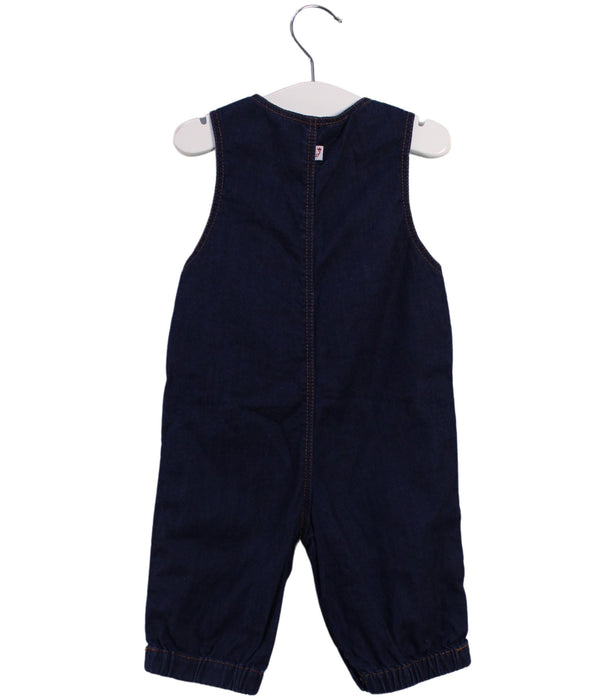 A Navy Long Overalls from Jacadi in size 3-6M for neutral. (Back View)
